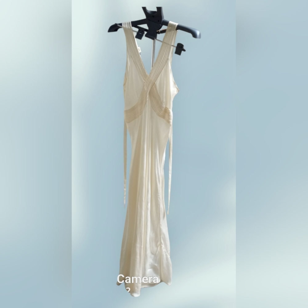 Bias Cut Ivory Satin Nightgown 30's